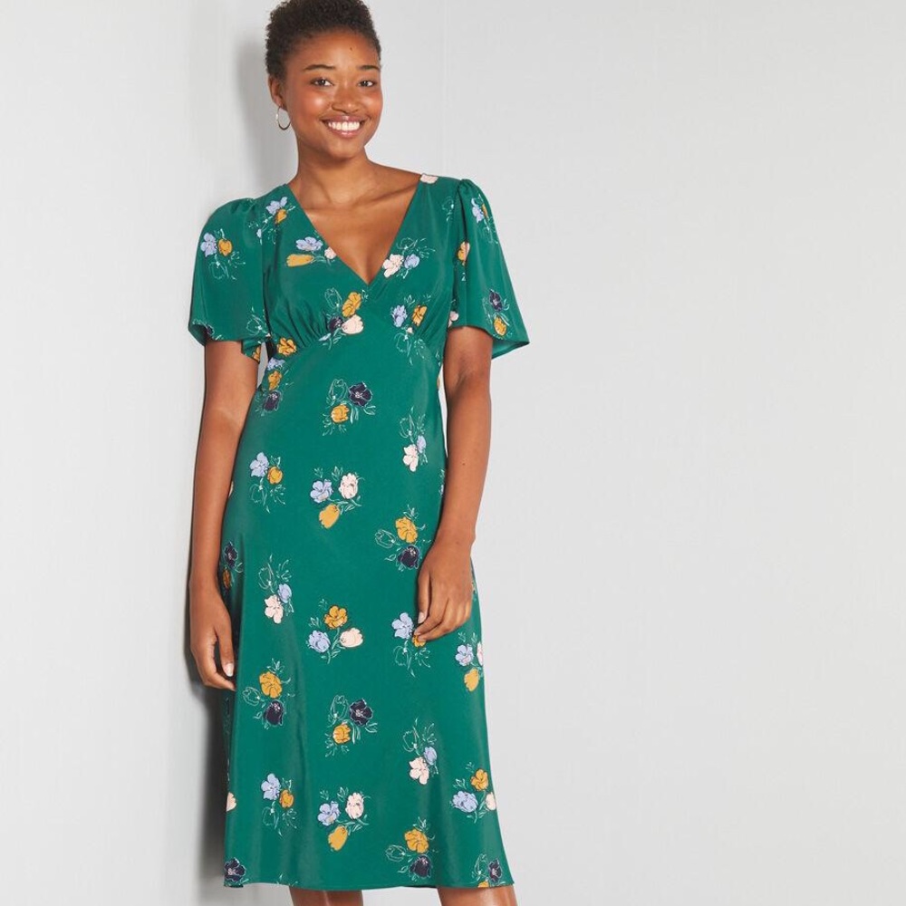 Modcloth Time to Flounce Midi Dress size XL